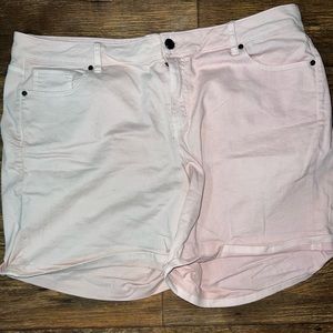 light pink lane bryant girlfriend shorts